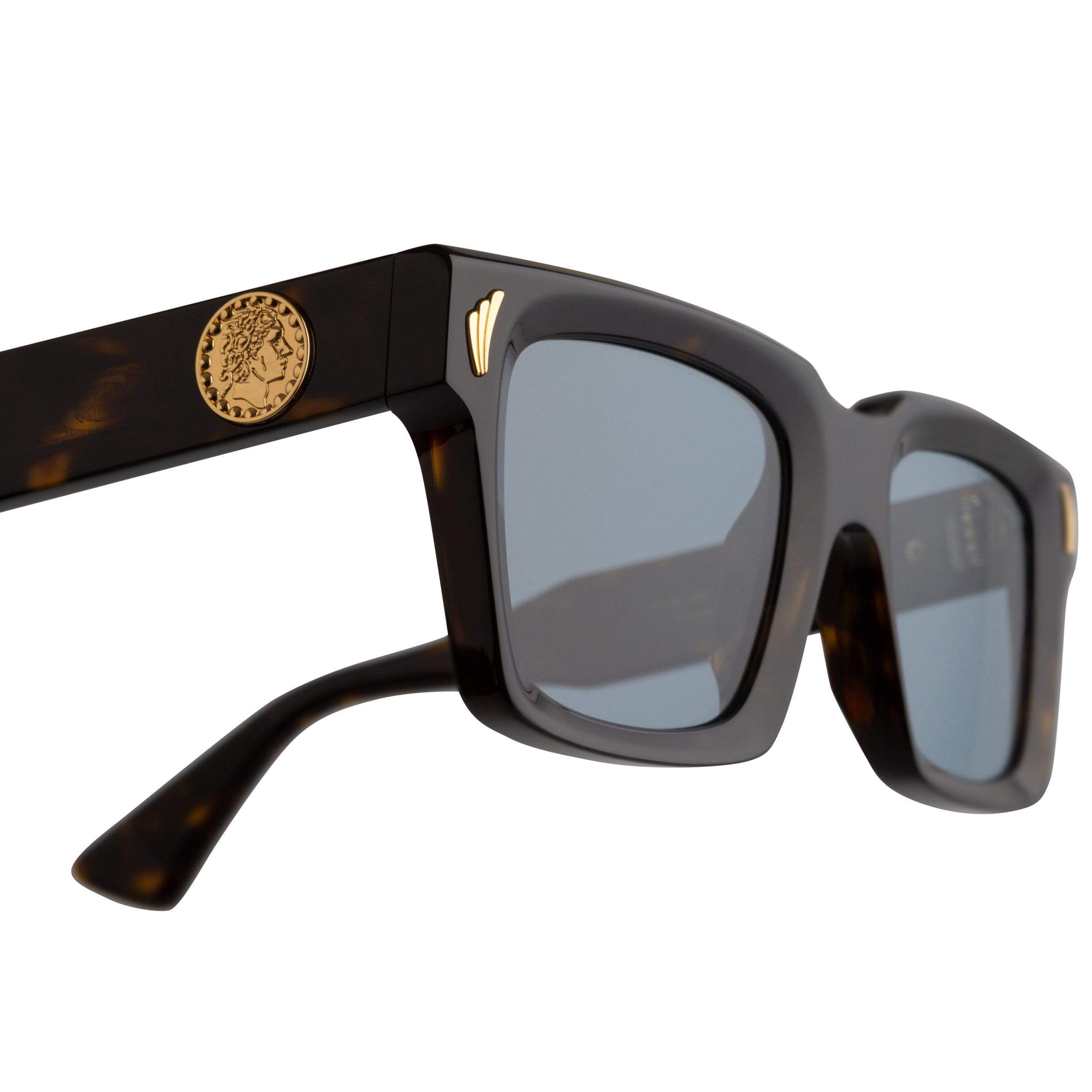 PALACE CUTLER AND GROSS MERCURY SQUARE SUNGLASSES HAVANA - 5