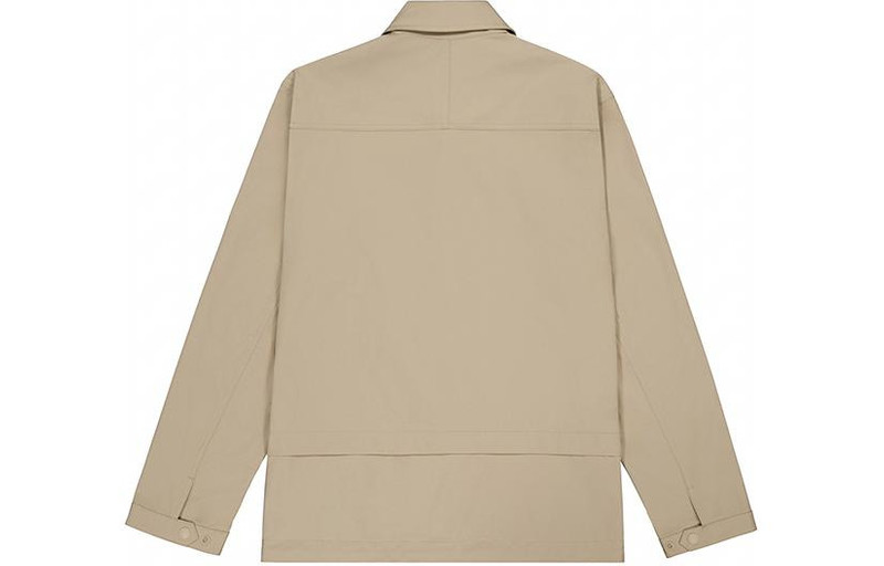 New Balance New Balance Athletic Sports Club Coach Jacket 'Dark Beige' NAE22101-DB outlook