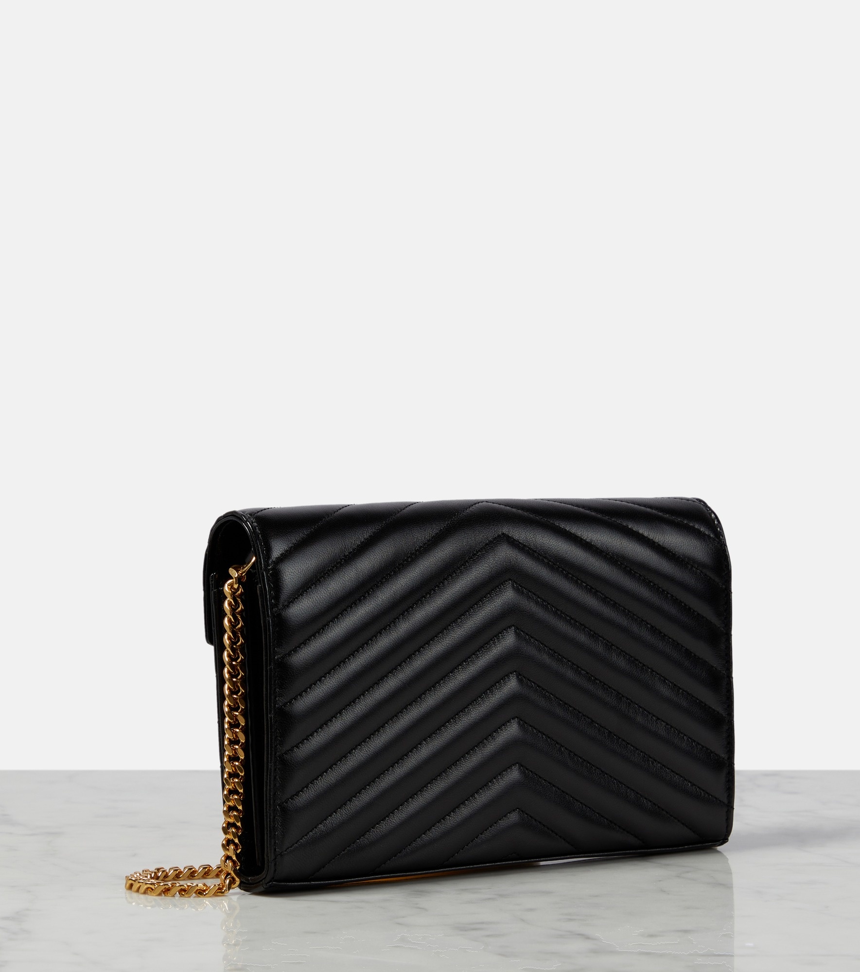 Cassandre matelassé leather wallet on chain - 4