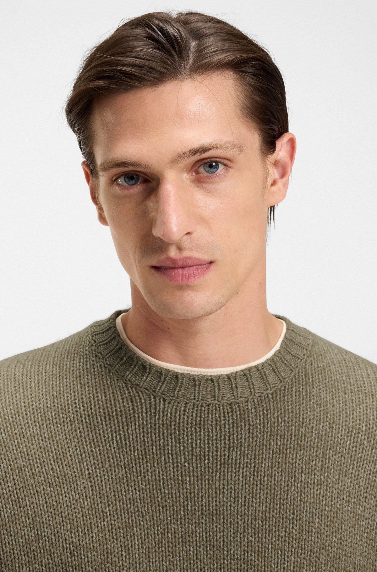 OVERSIZED-FIT SWEATER IN CASHMERE WITH COTTON - 3