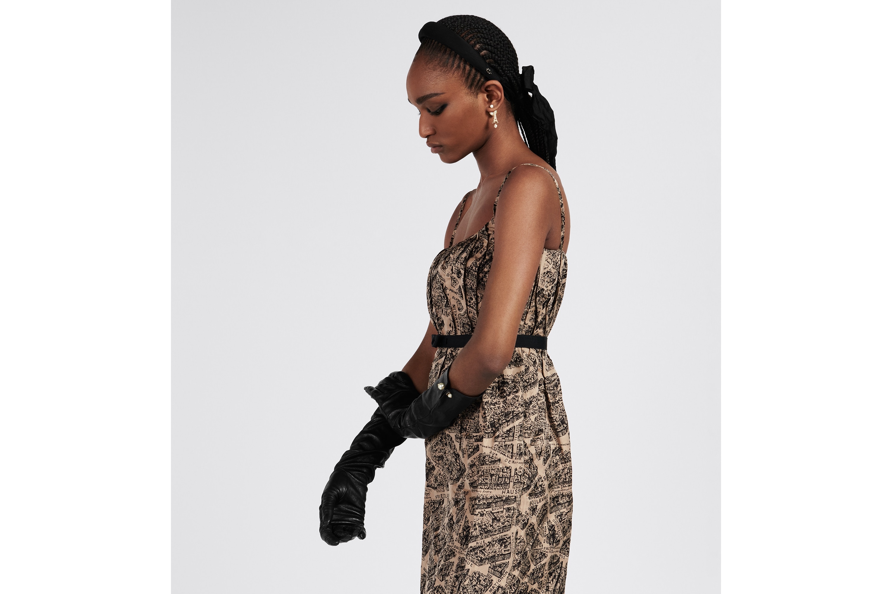Belted Mid-Length Dress - 8