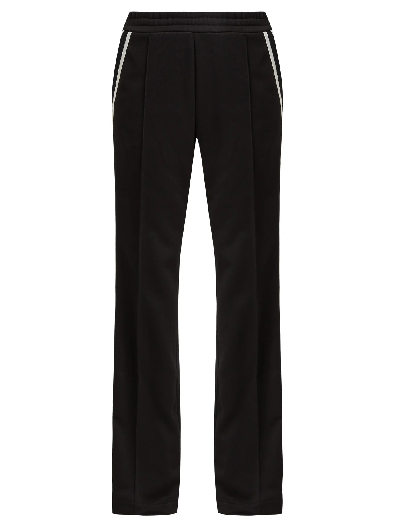 Side-striped jersey track pants - 1