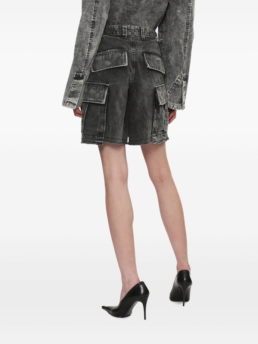 Military cargo shorts - 4