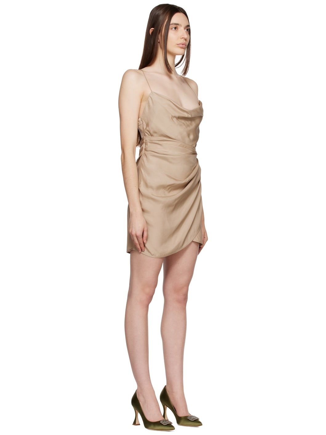 Beige Shiroi Minidress - 2