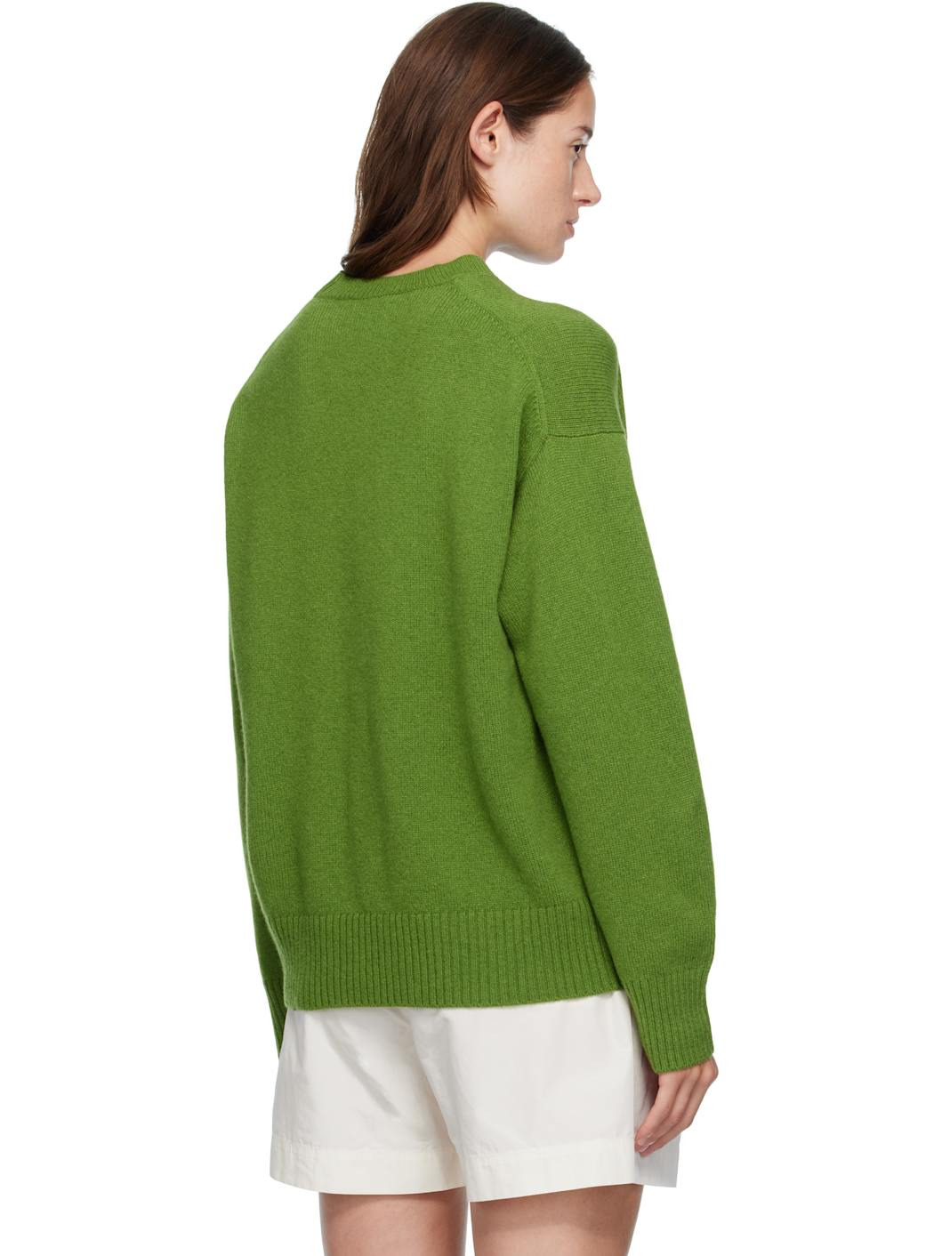 Green Innes Slouch Crewneck Sweater - 3