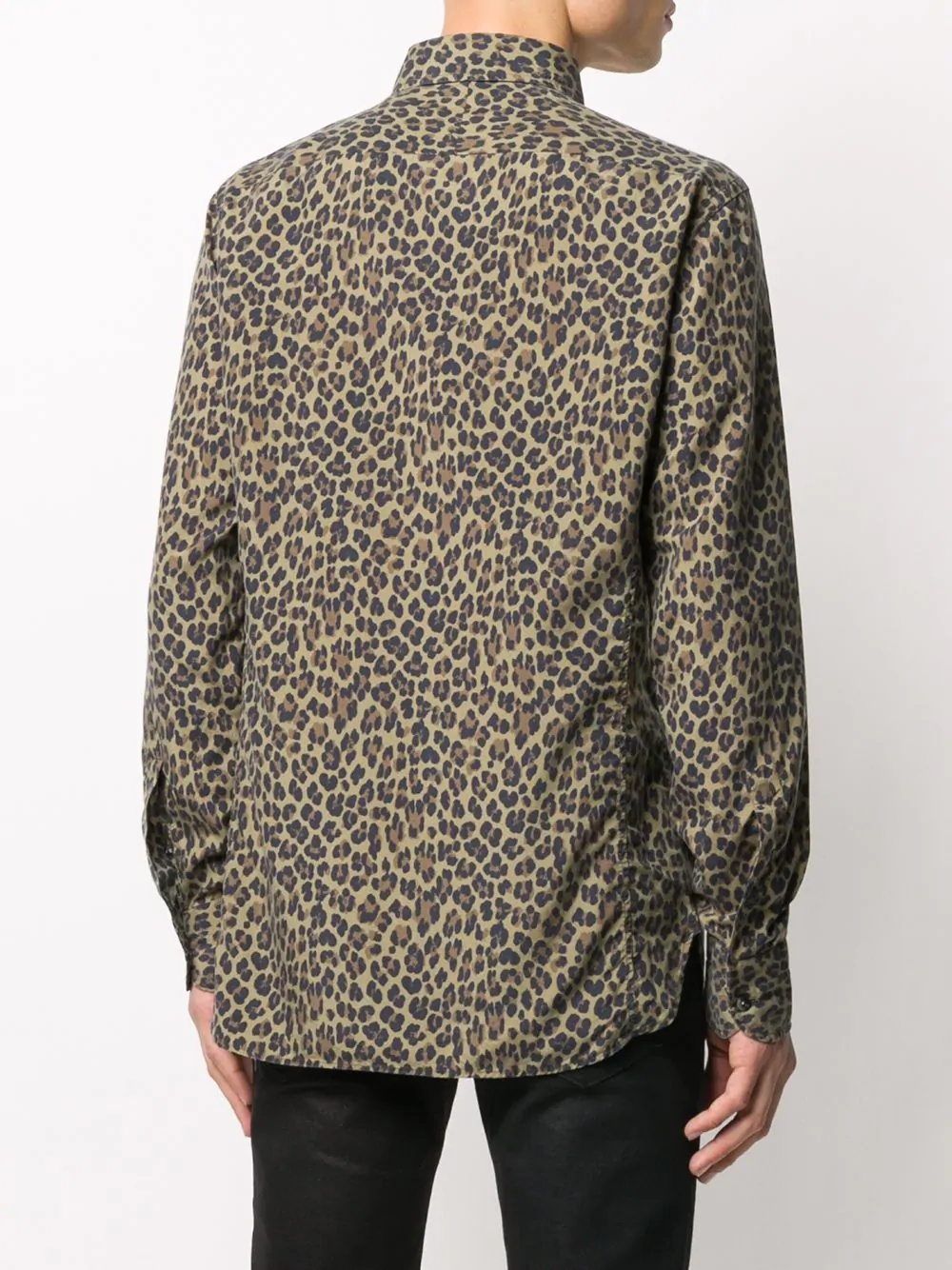 leopard-print silk shirt - 4