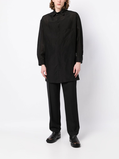 Yohji Yamamoto double-collar long shirt outlook