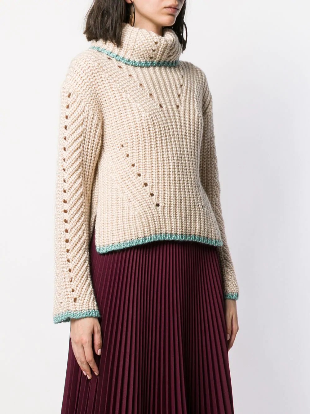 chunky knit sweater - 3