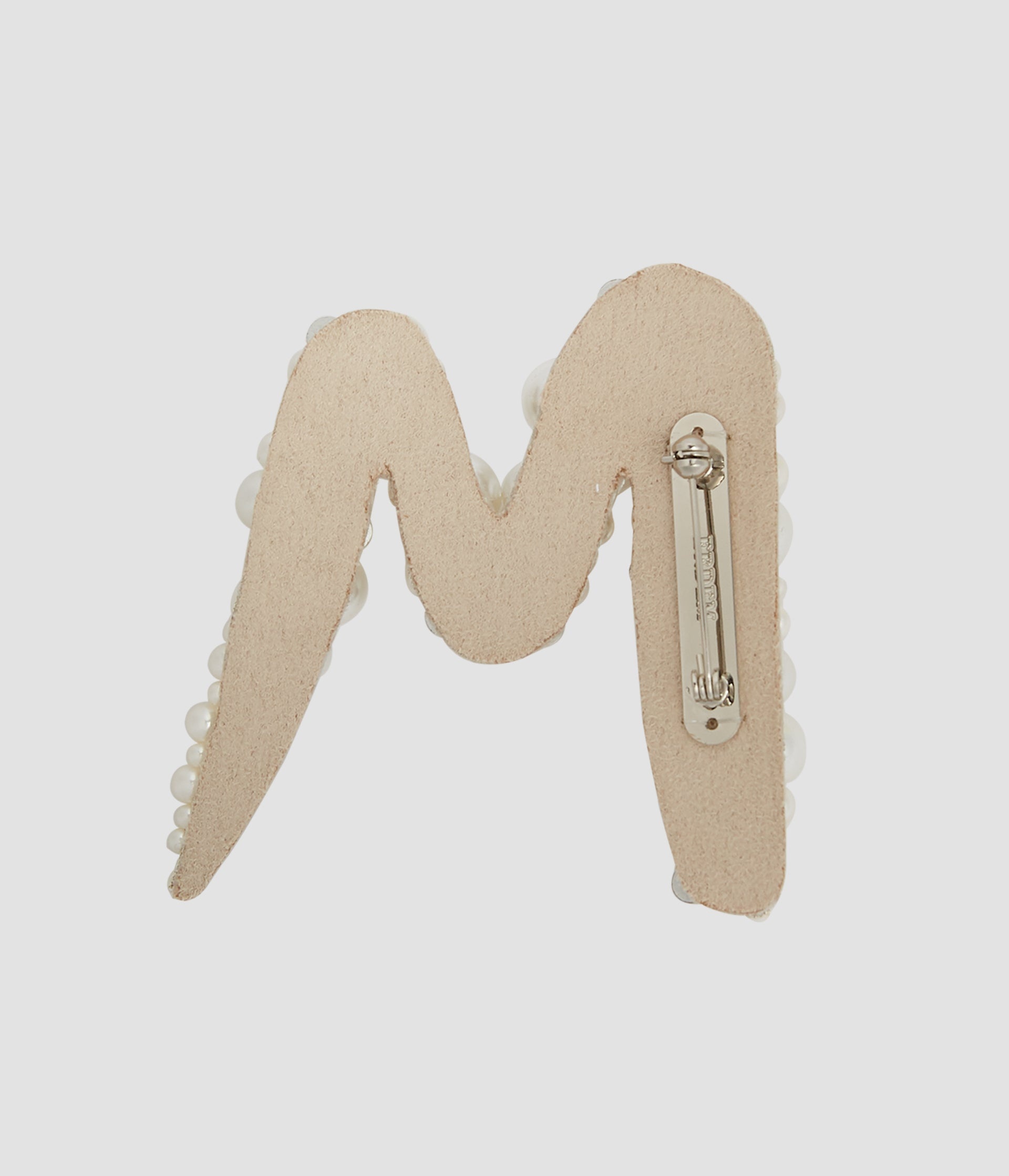 PEARL ALPHABET BROOCH M - 3