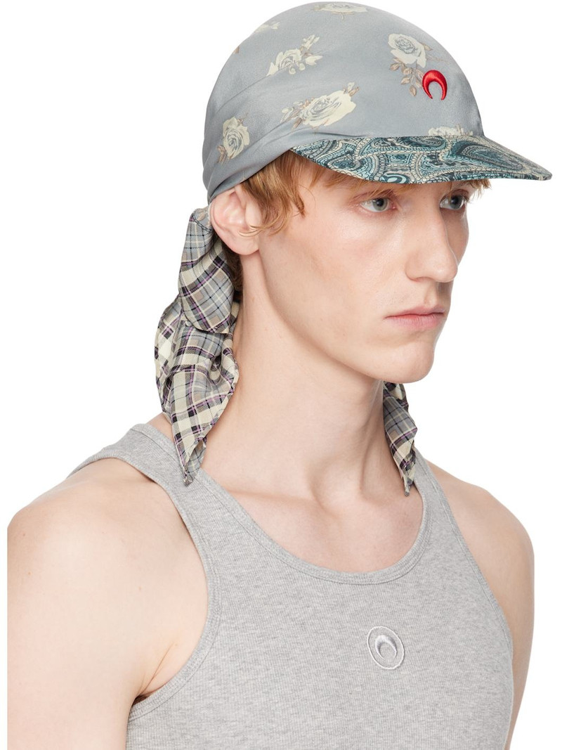 Marine Serre Multicolor Regenerated Silk Scarves Veiled Cap outlook