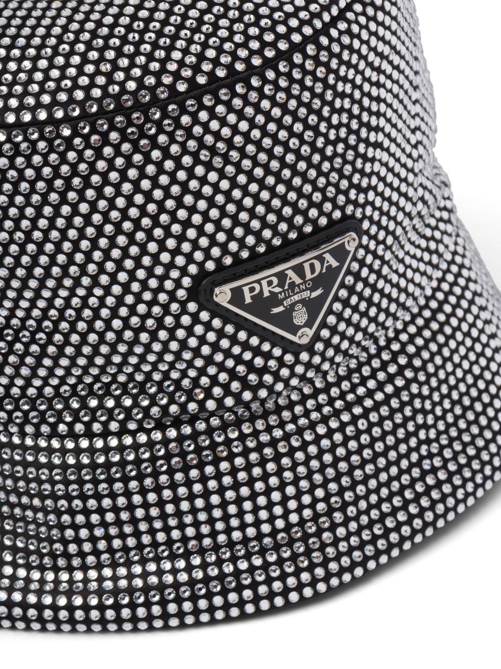 crystal-embellished satin bucket hat - 2