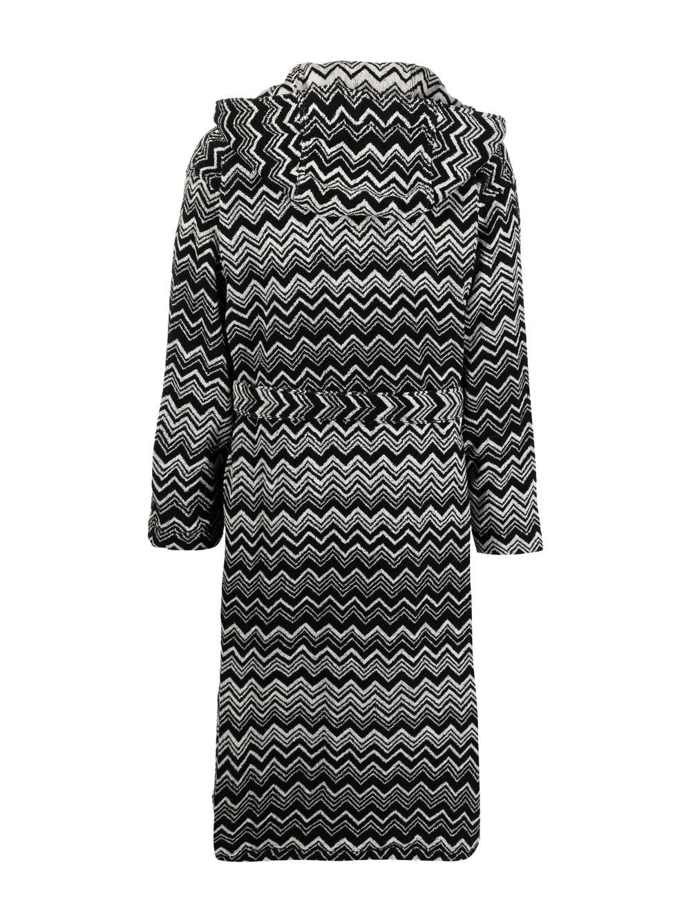 zigzag-pattern bath robe - 2
