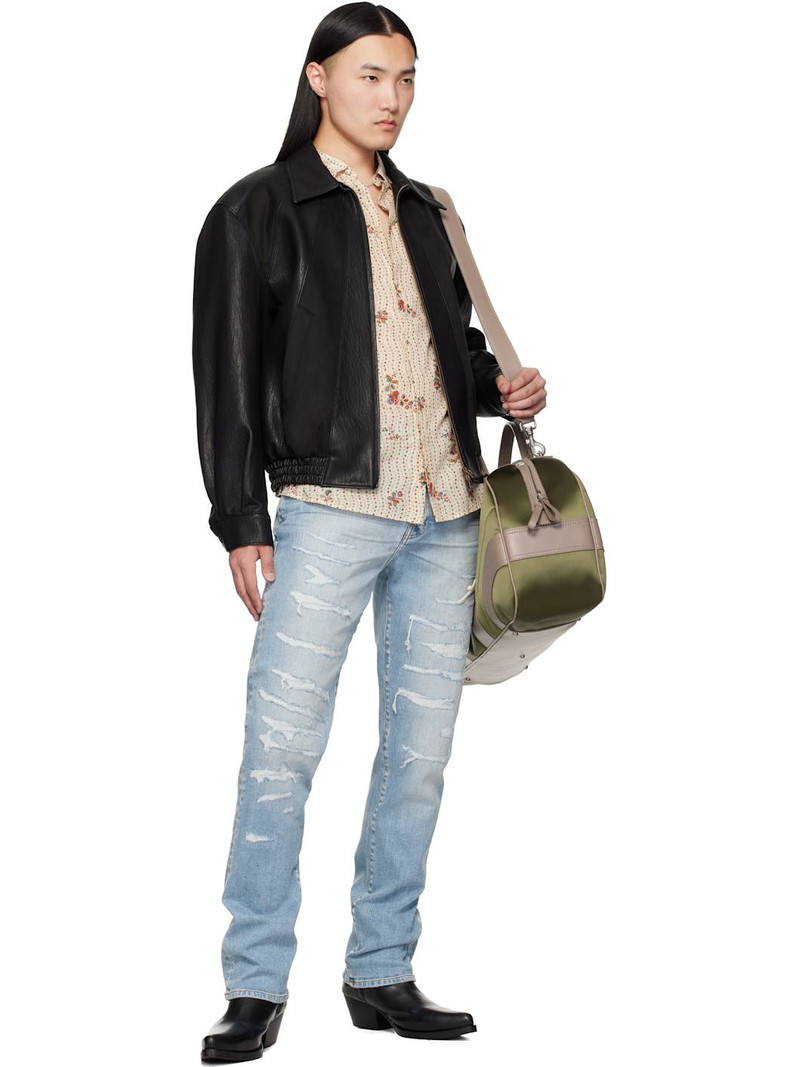 AMIRI Blue 'AMIRI' Repaired Slim Jeans outlook