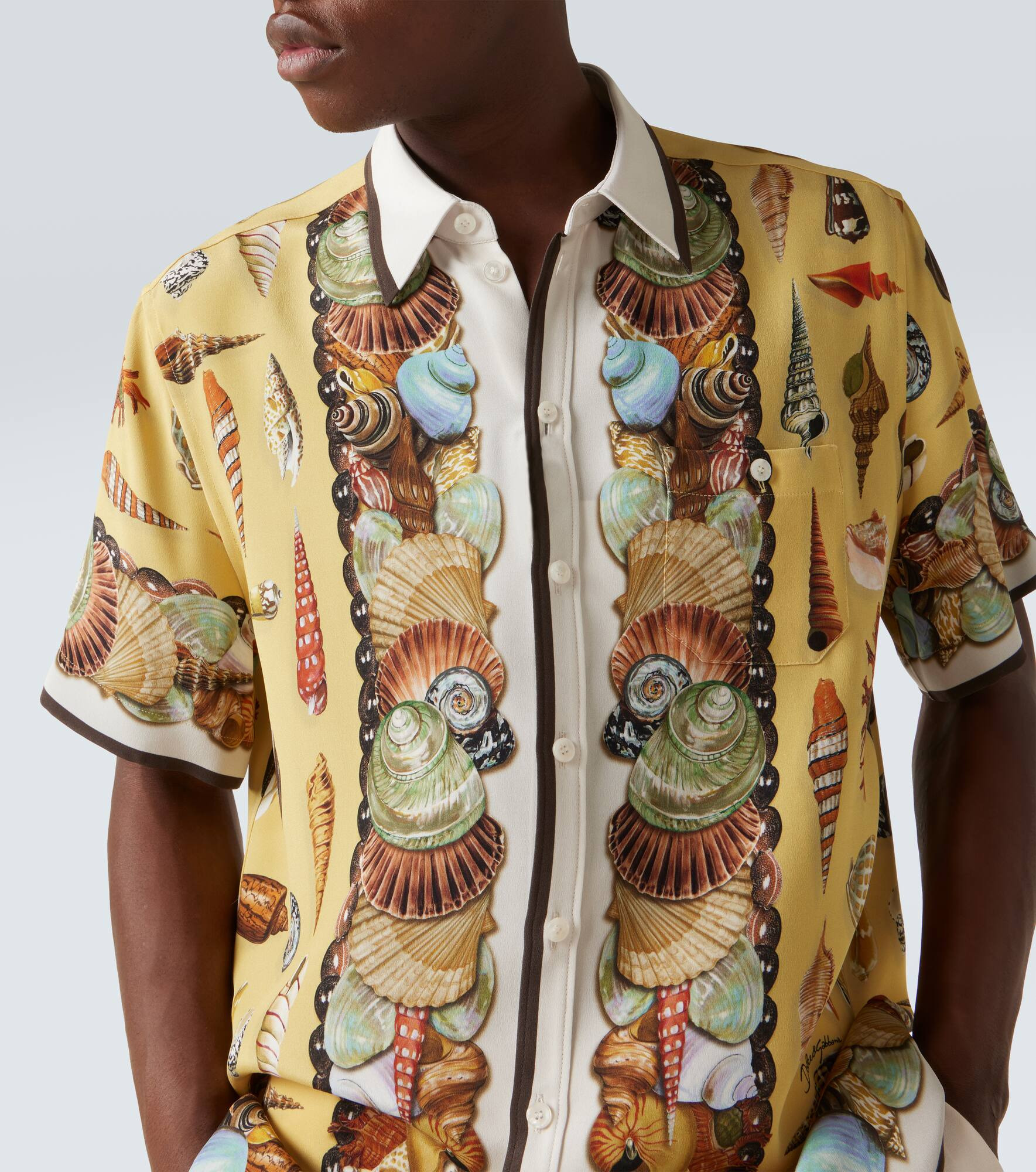 Printed silk crêpe shirt - 5