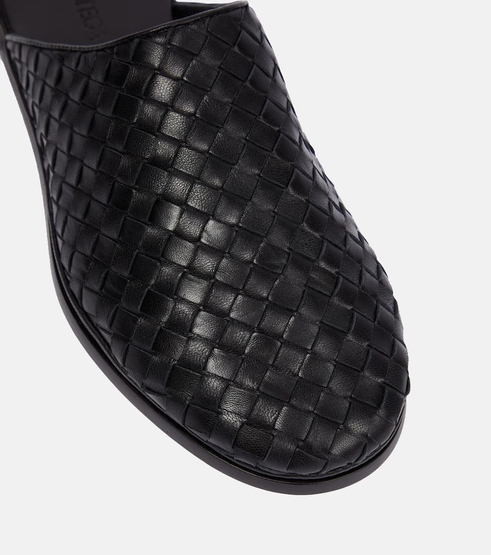 Intrecciato leather slippers - 6