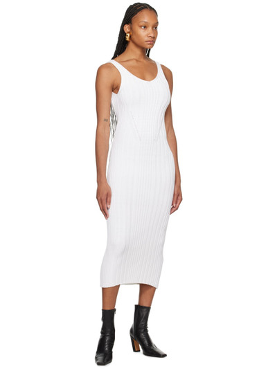 KHAITE White 'The Ottilie' Midi Dress outlook