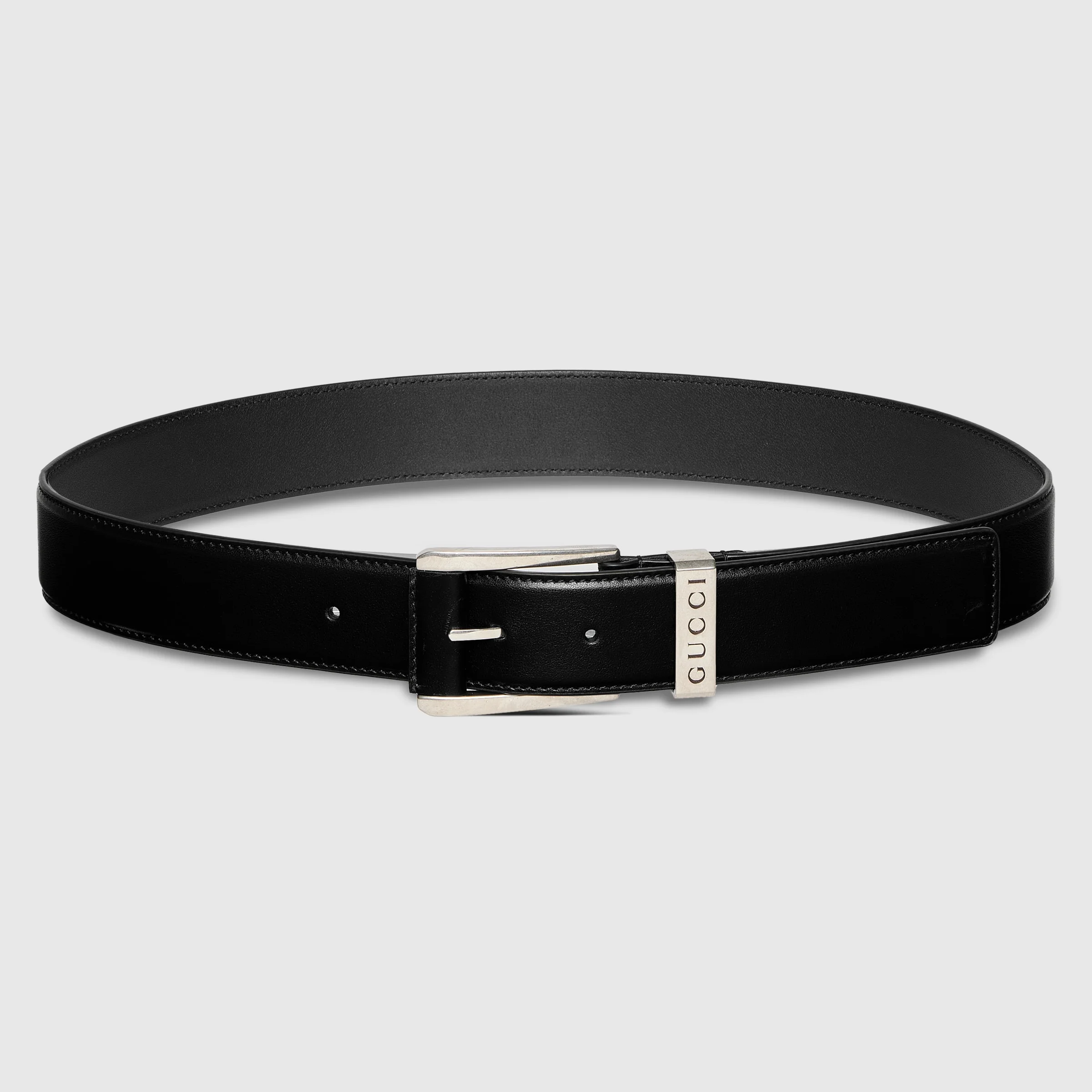 Belt with squared buckle - 1