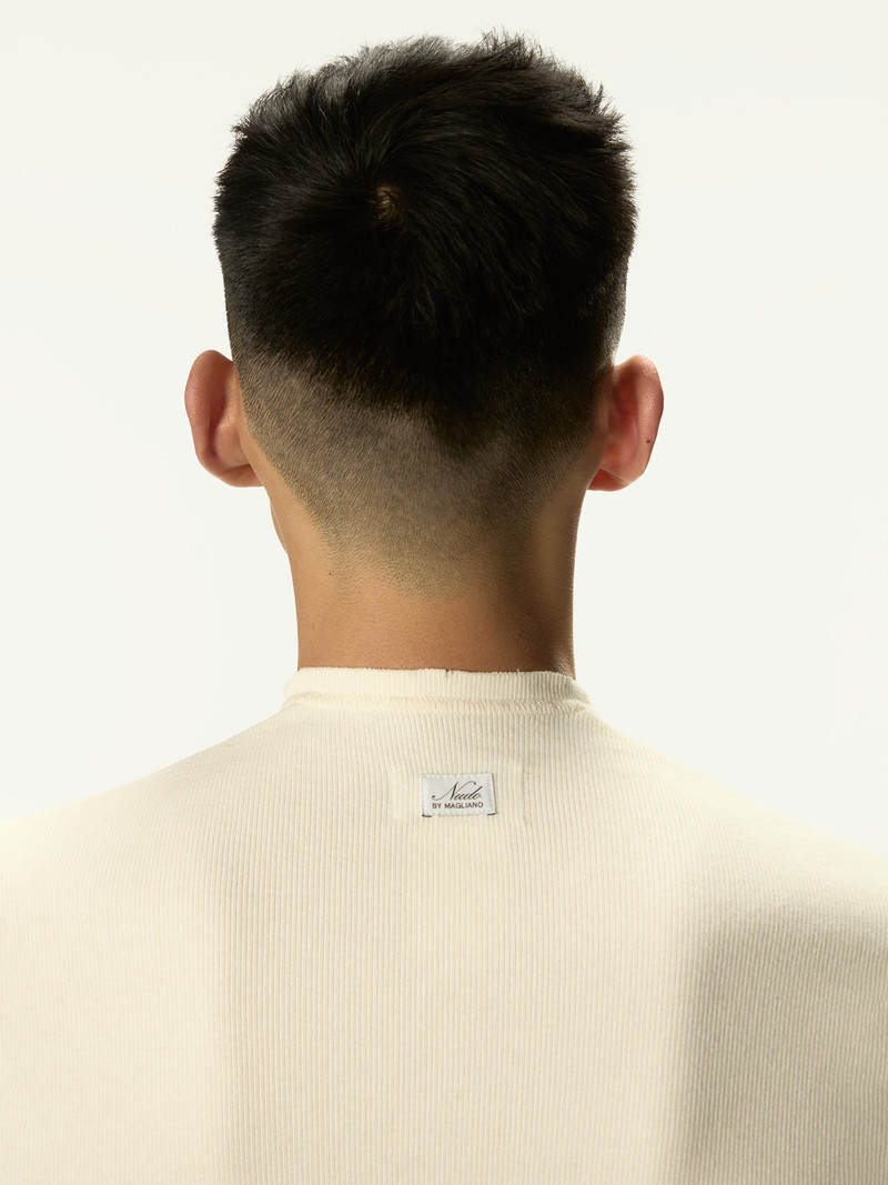 Nudo Serafino Long Sleeve Dirty White 3