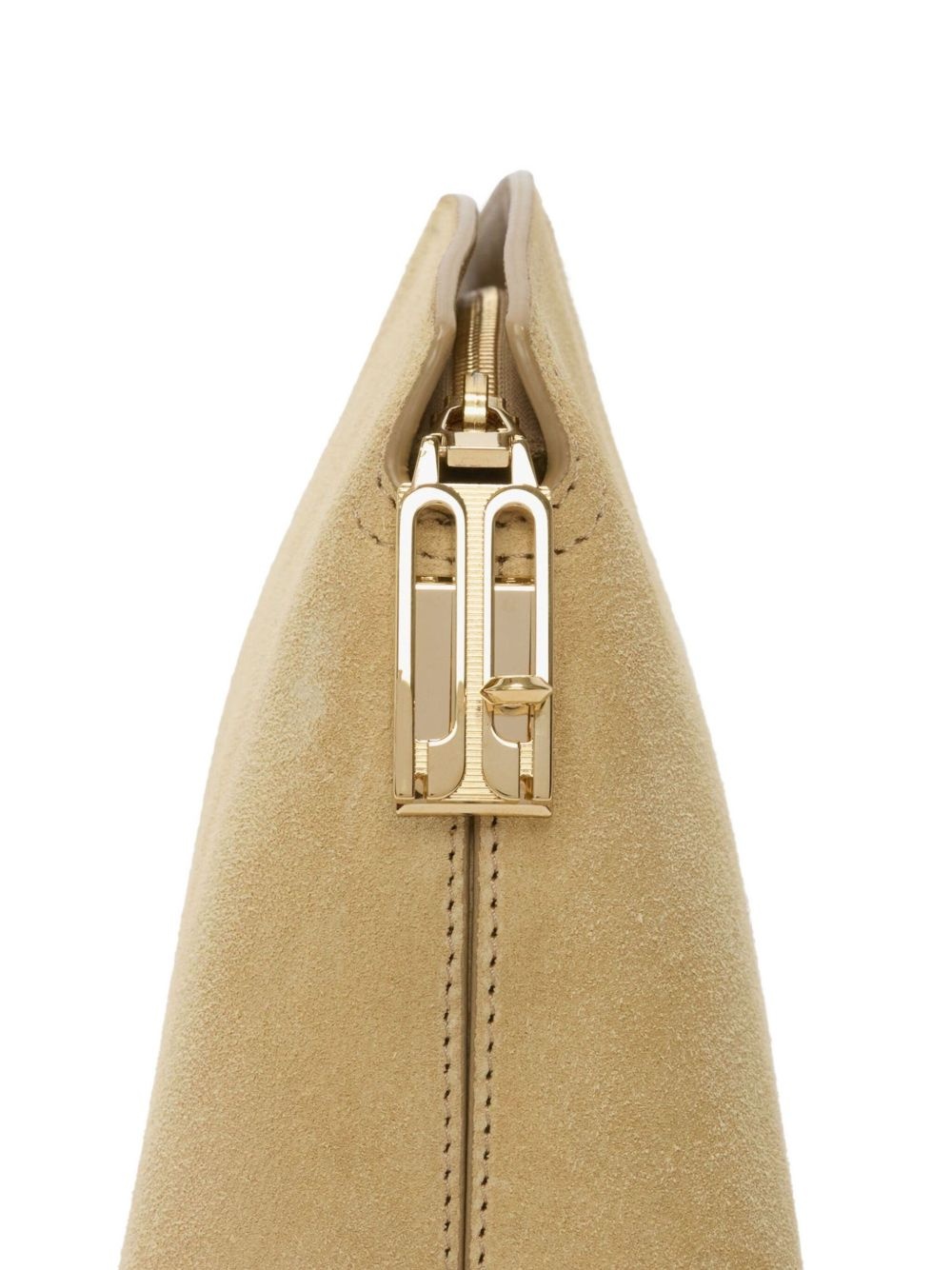 Victoria suede zip-fastening clutch bag - 4