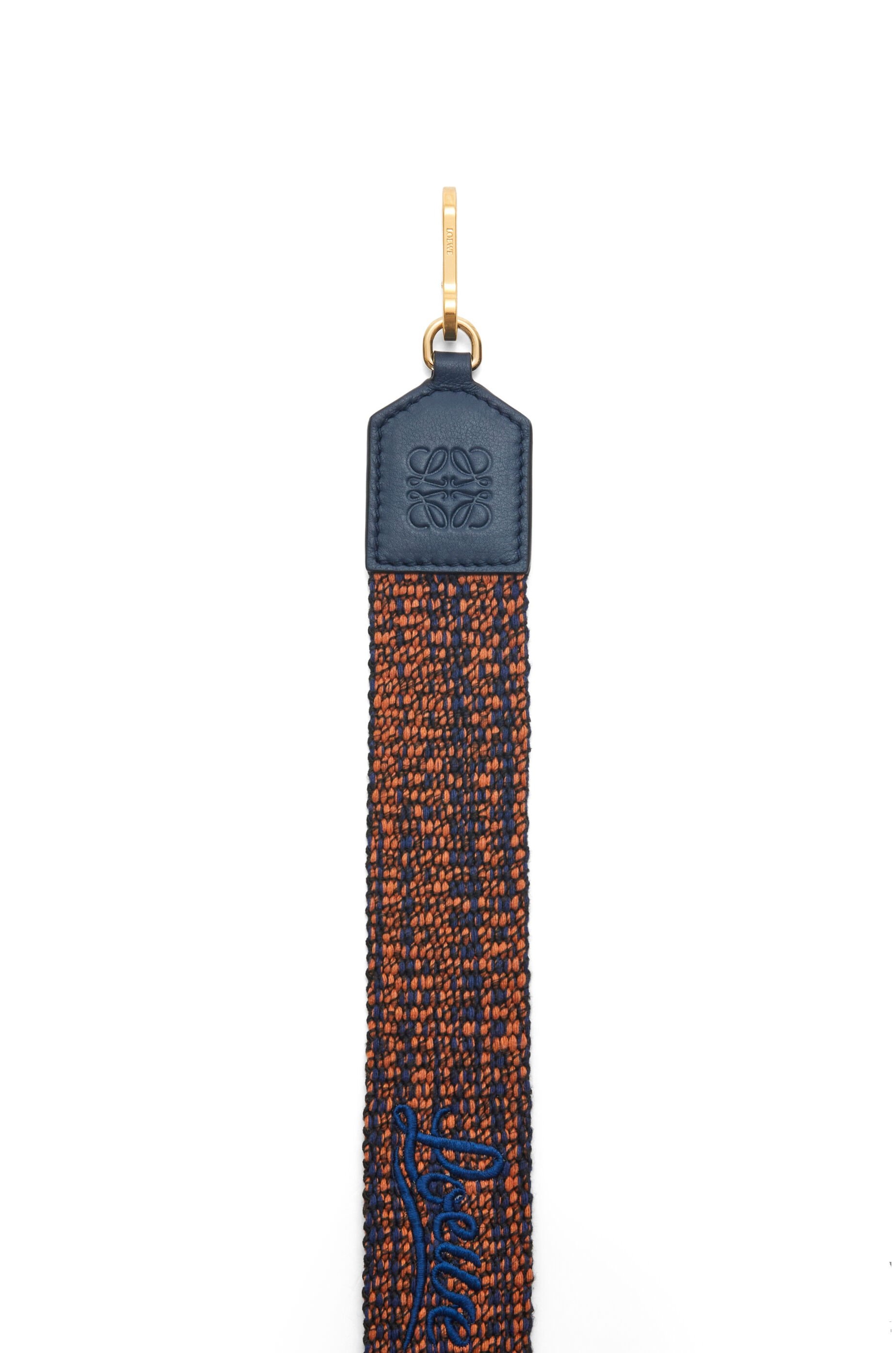 Melange strap in cotton and calfskin - 2