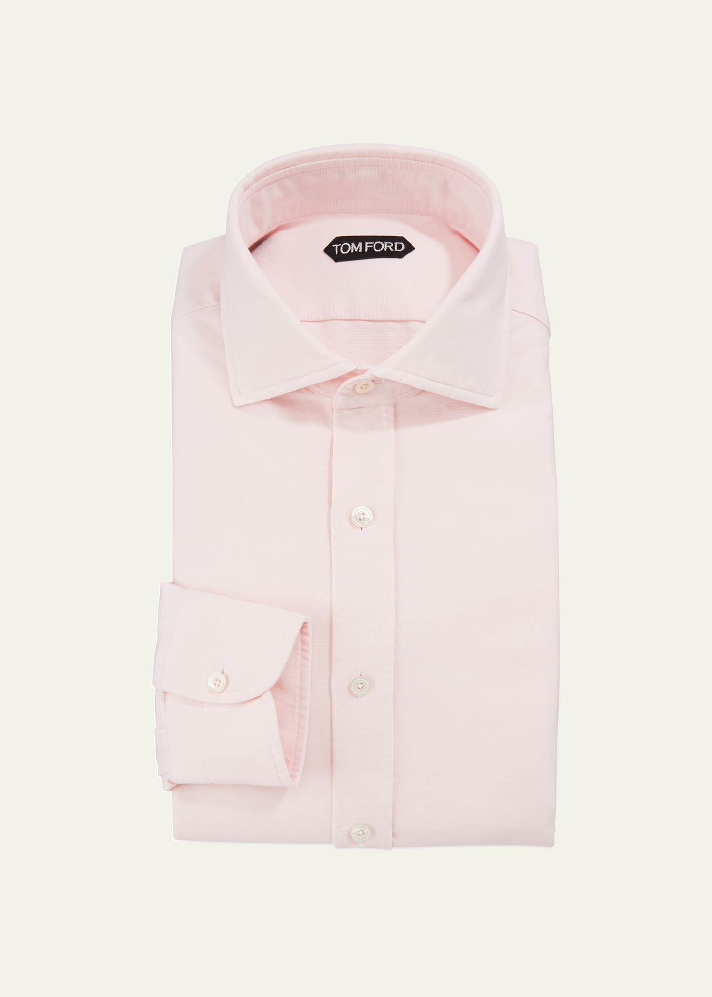 Men's Long-Sleeve Solid Dress Shirt - 1