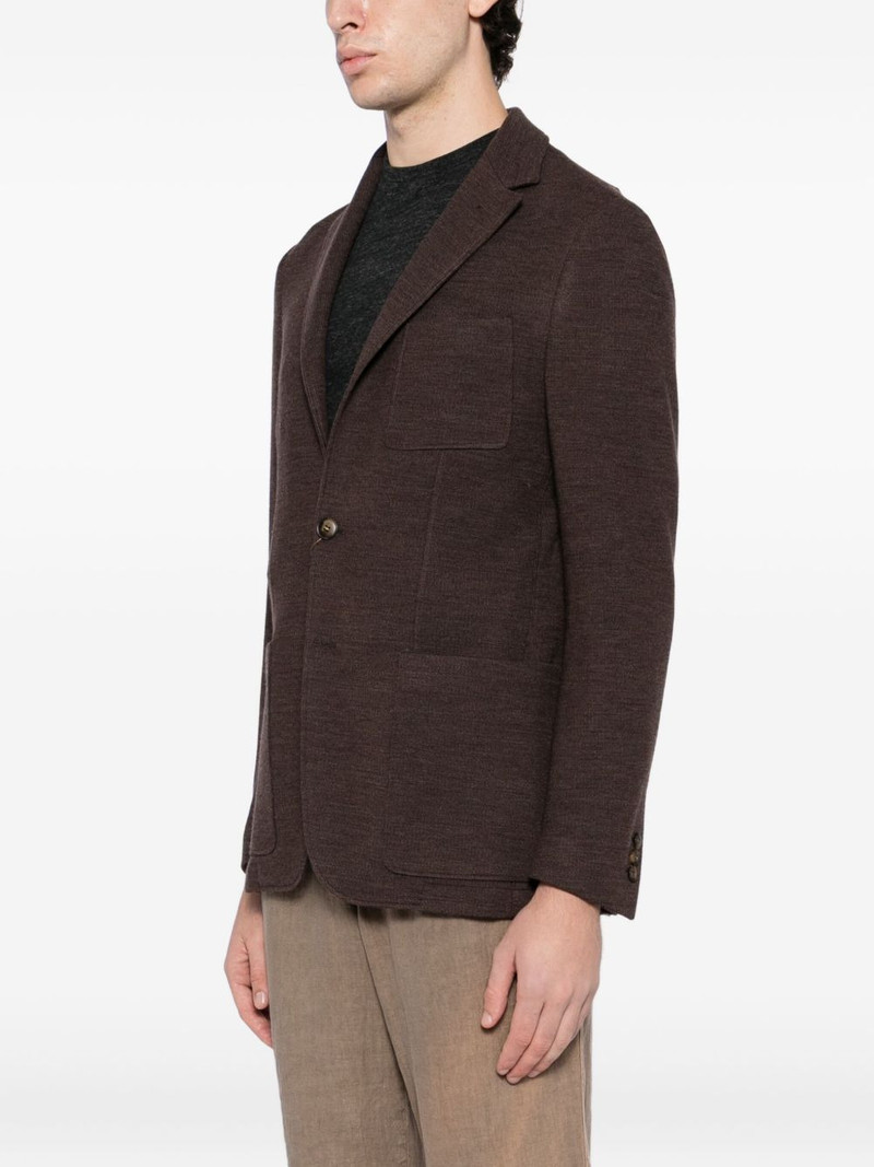 single-breasted knitted blazer 3