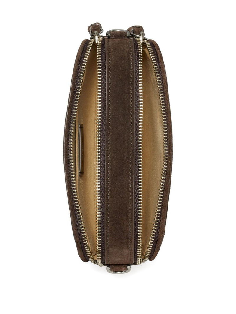 mini Miller logo-studded suede crossbody bag 5