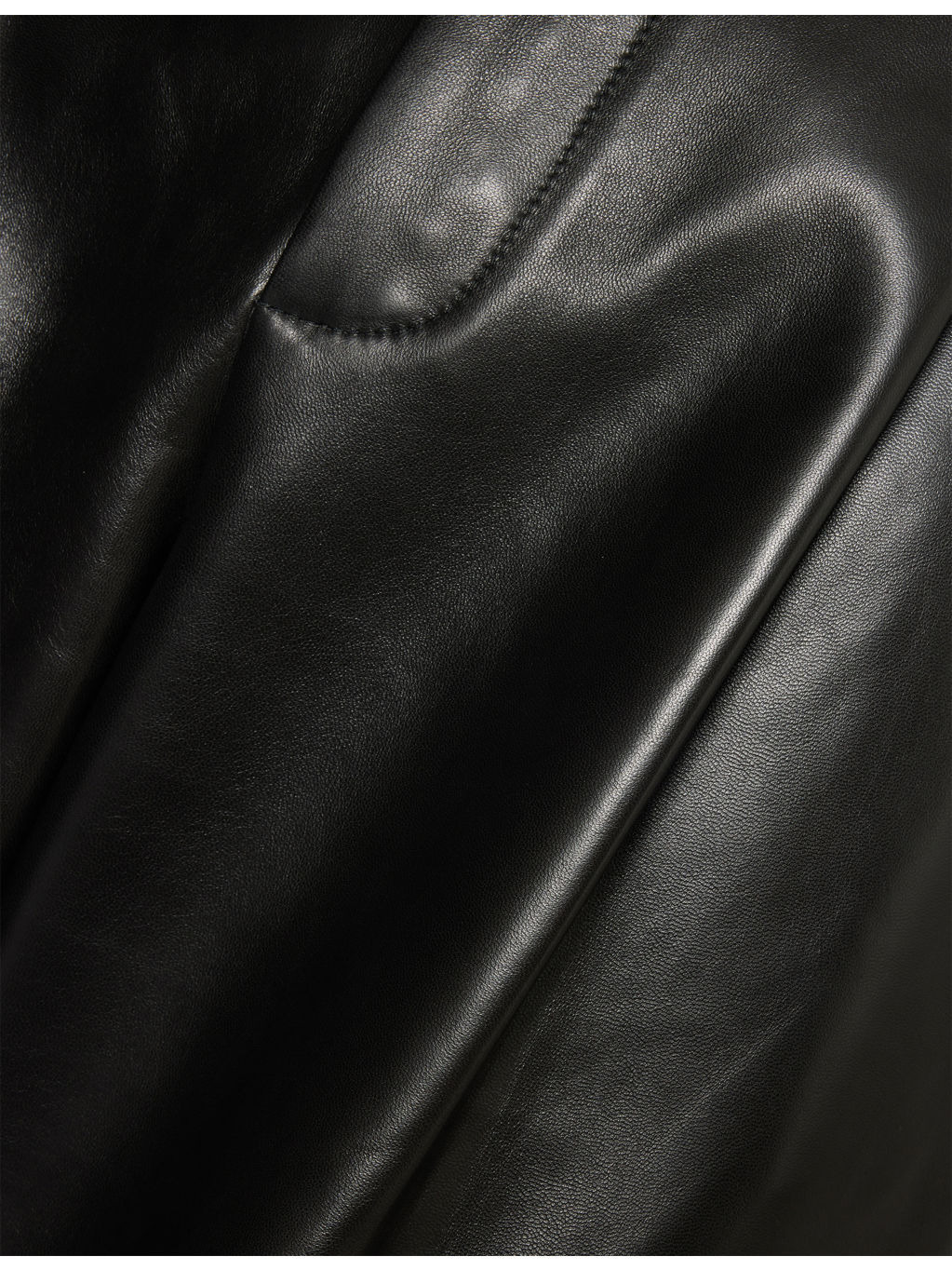 Regular-Fit Straight-Leg Leather Trousers - 7