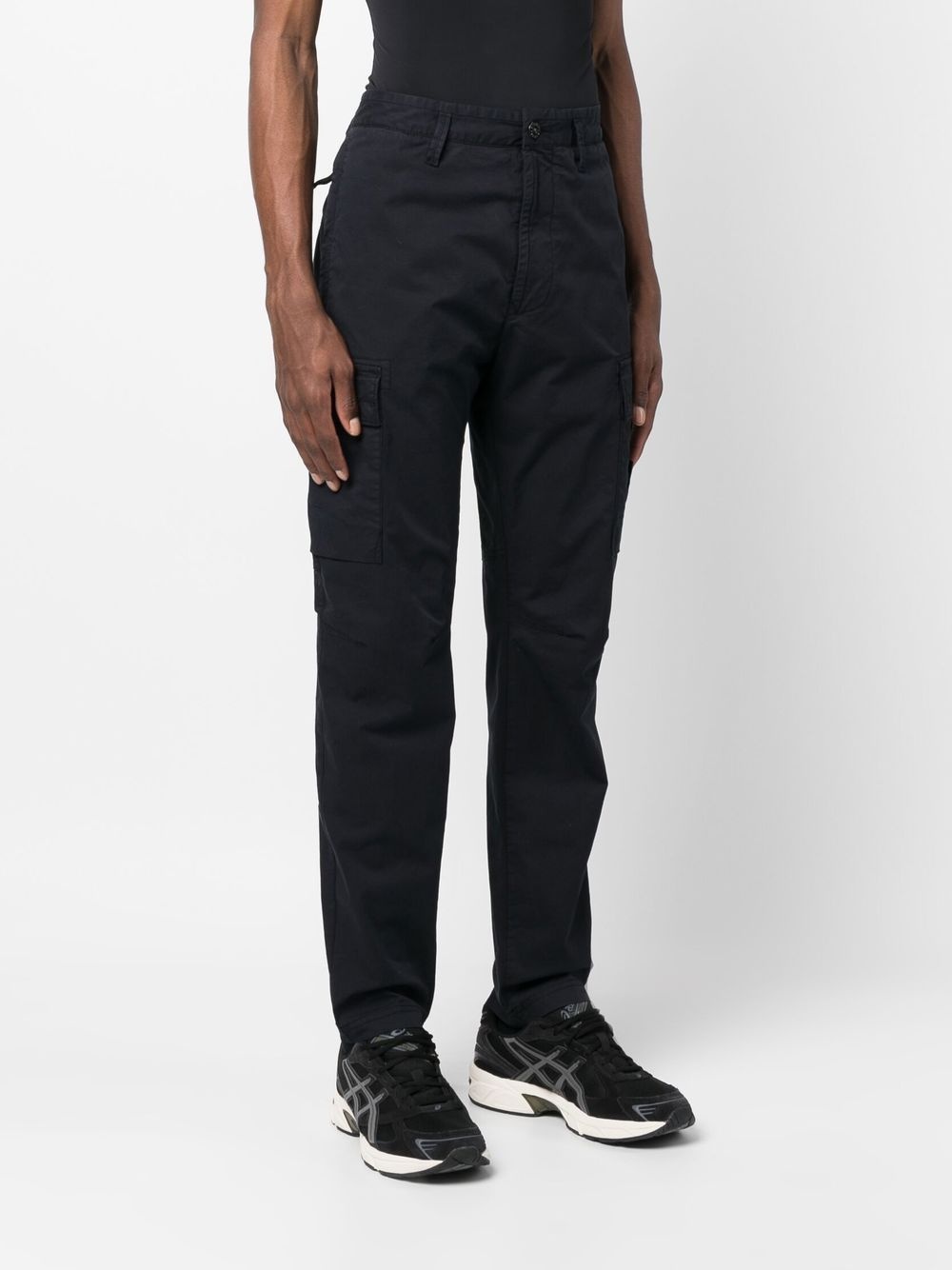 stretch-cotton cargo pants - 3