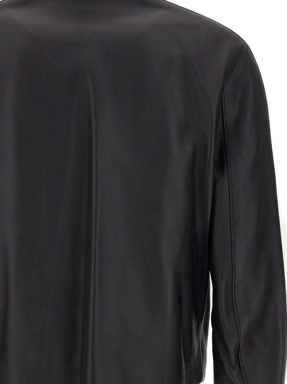 leather racer jacket - 5
