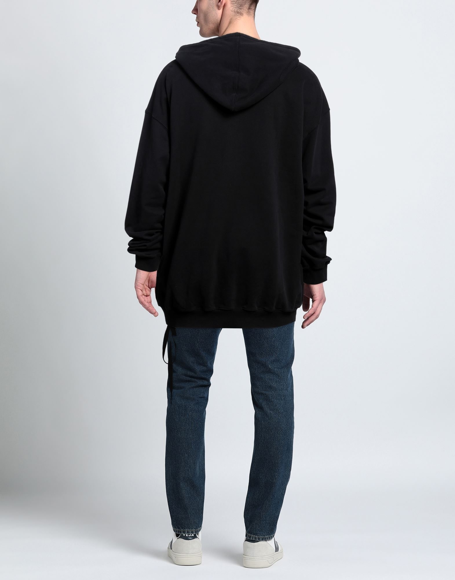 Black Men's Hooded Sweatshirt - 3