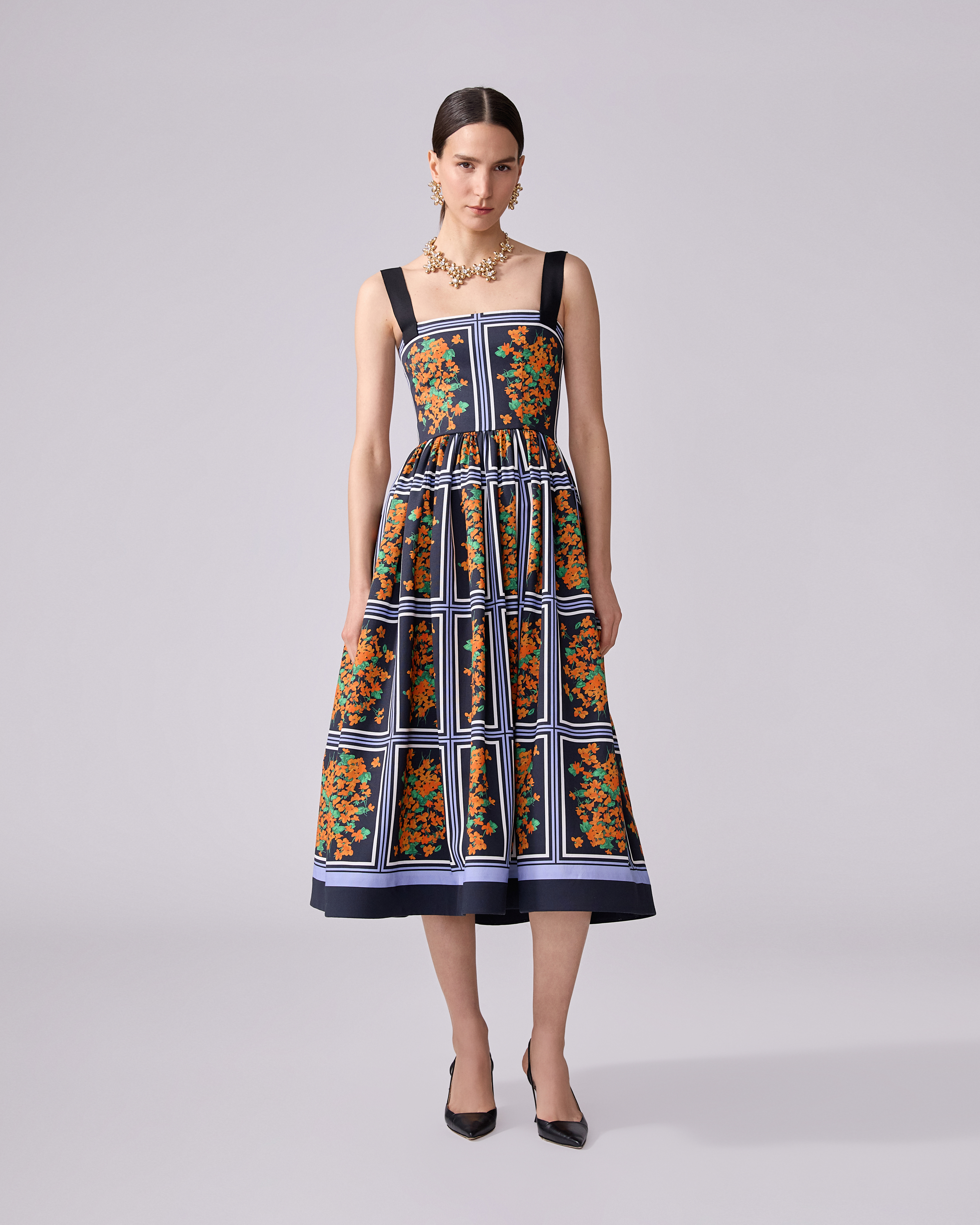 Floral-Print Midi Dress - 2