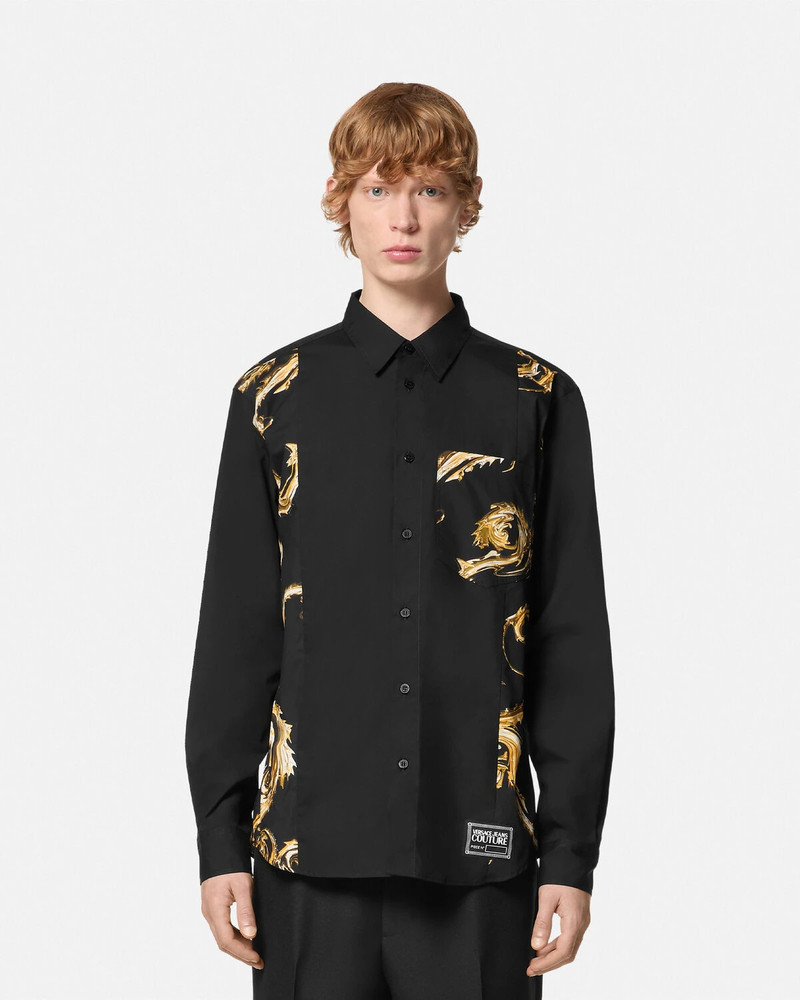 Chromo Couture Paneled Regular-Fit Shirt 4