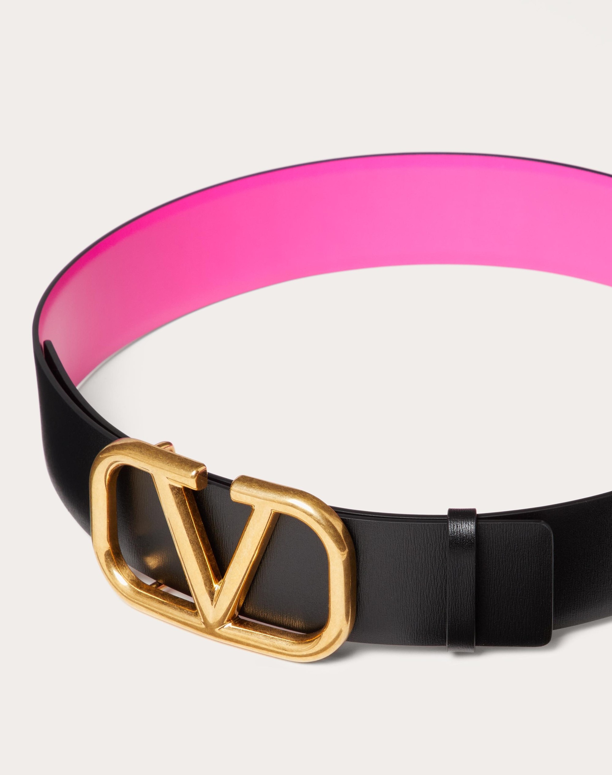 REVERSIBLE VLOGO SIGNATURE BELT IN GLOSSY CALFSKIN 40 MM - 4