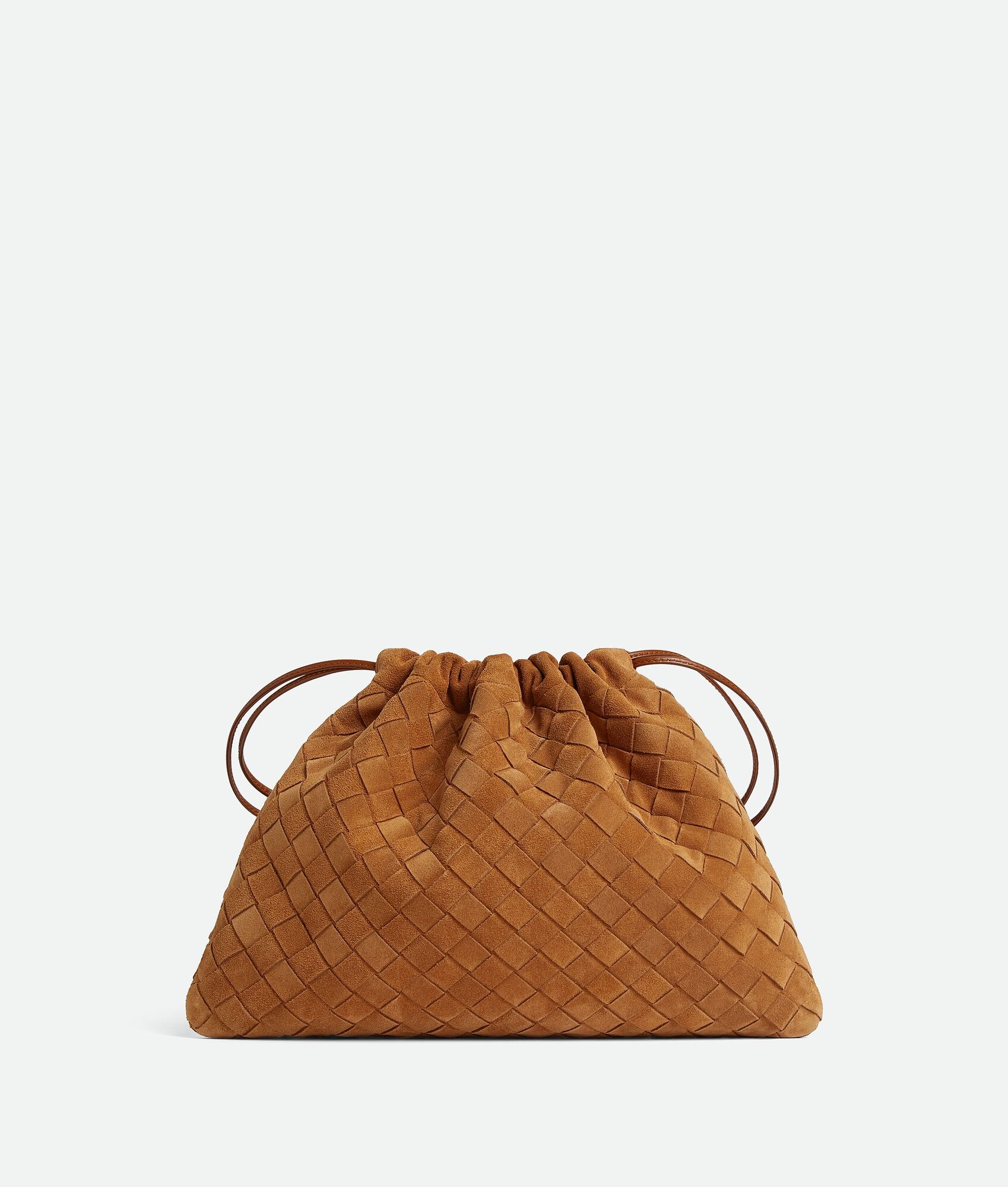 クラッチバッグ Bottega Veneta Dust Bag With Intrecciato Pattern Dustbag Small leather clutch in brown - Bottega Veneta