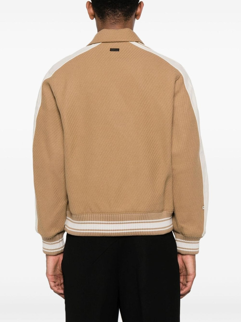 button-down ribbed bomber jacket 5