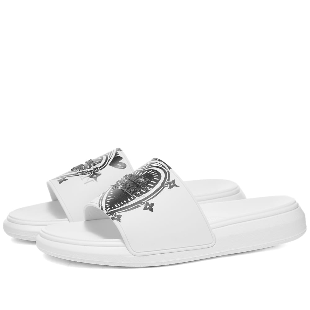 Alexander McQueen Heart Logo Pool Slide - 1