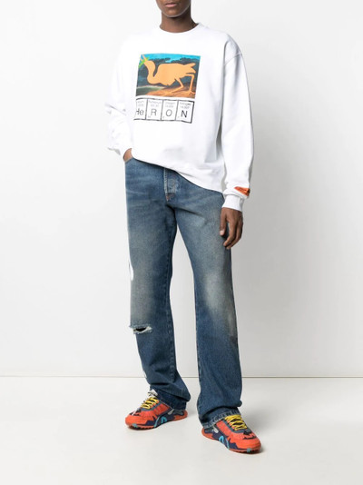 Heron Preston periodic table print sweatshirt outlook