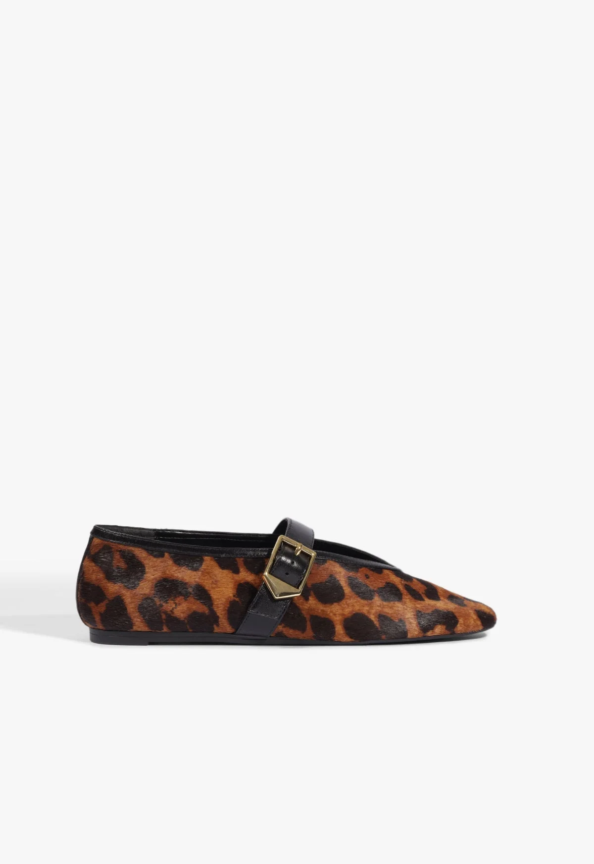 Vick Buckle Calf Hair Ballet Flat - 1