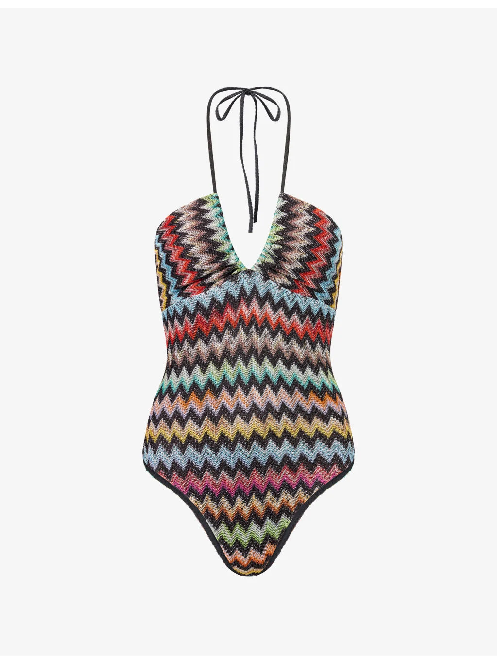 Zig-Zag Pattern Swimsuit - 1