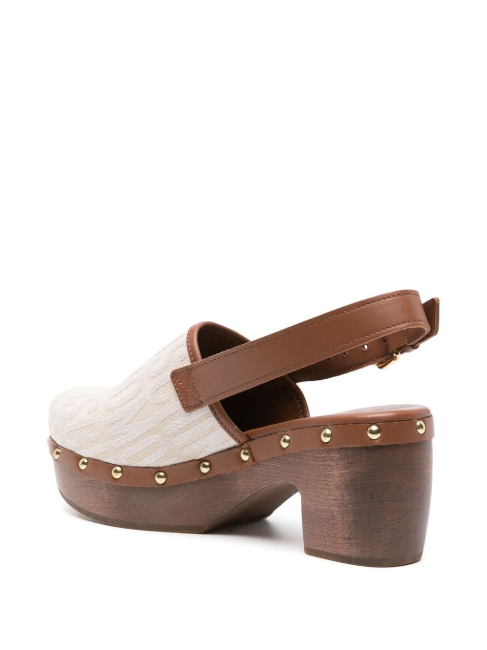 75mm logo-print leather mules - 3