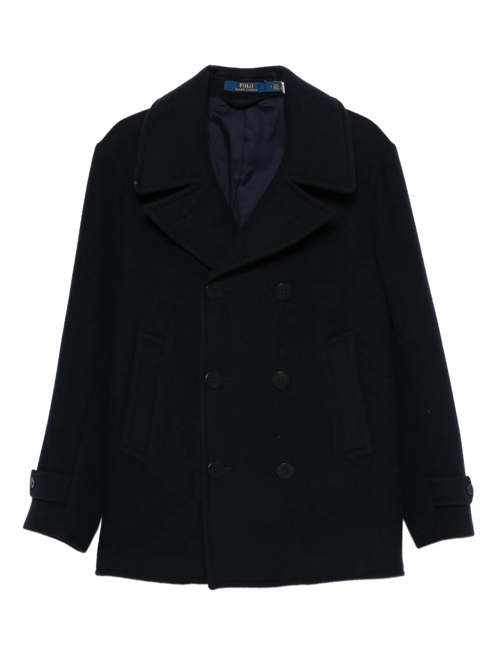 double-breasted peacoat - 1