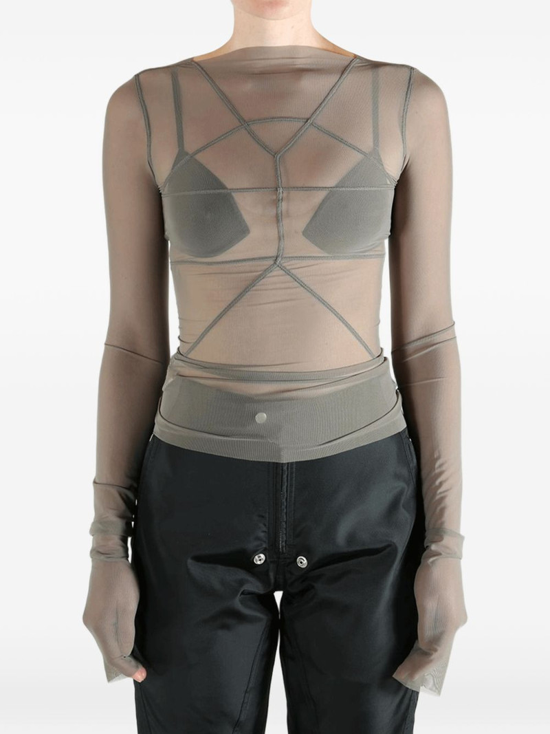 Temple exposed-seam T-shirt 3