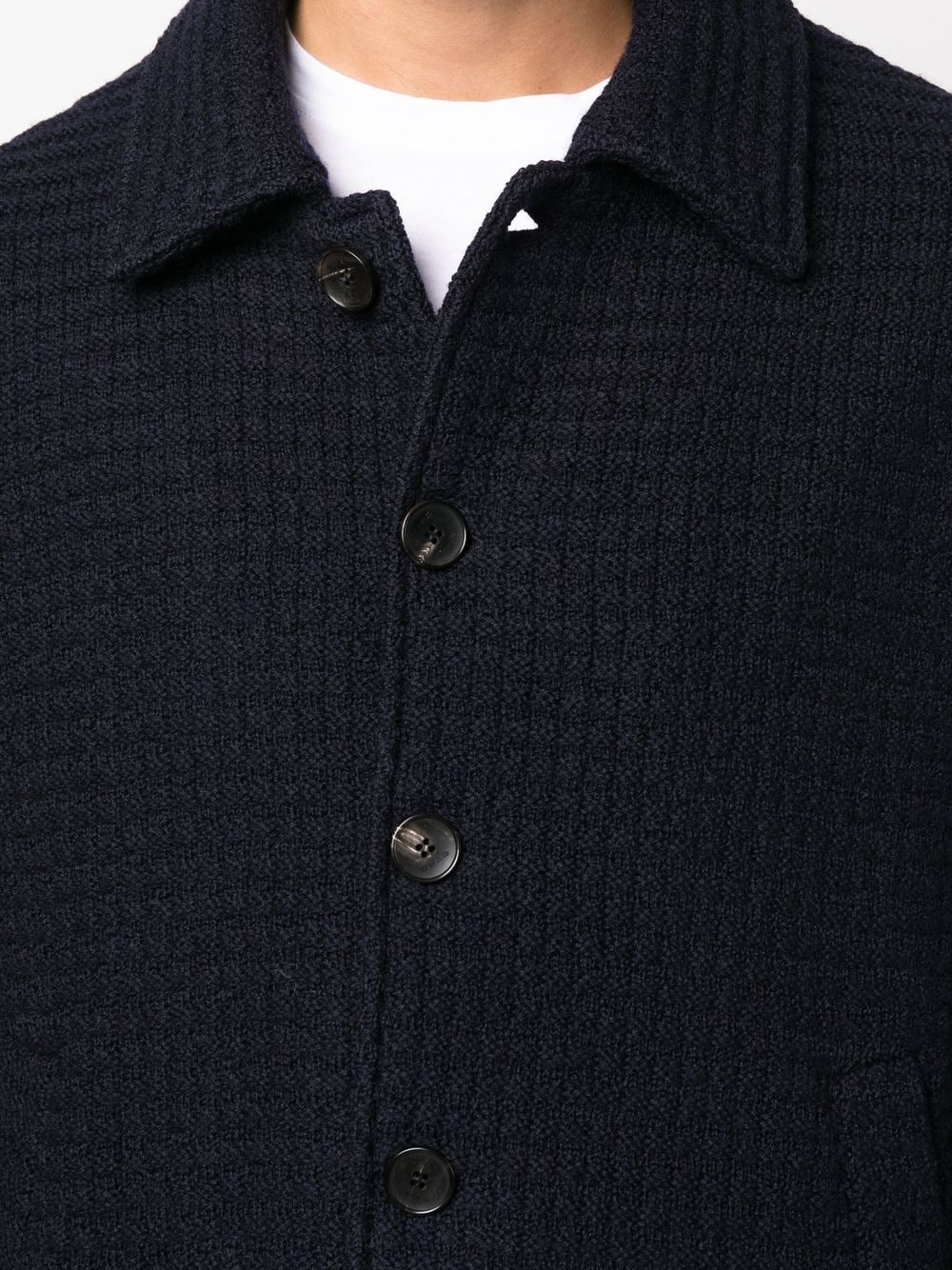 button-down knit cardigan - 5