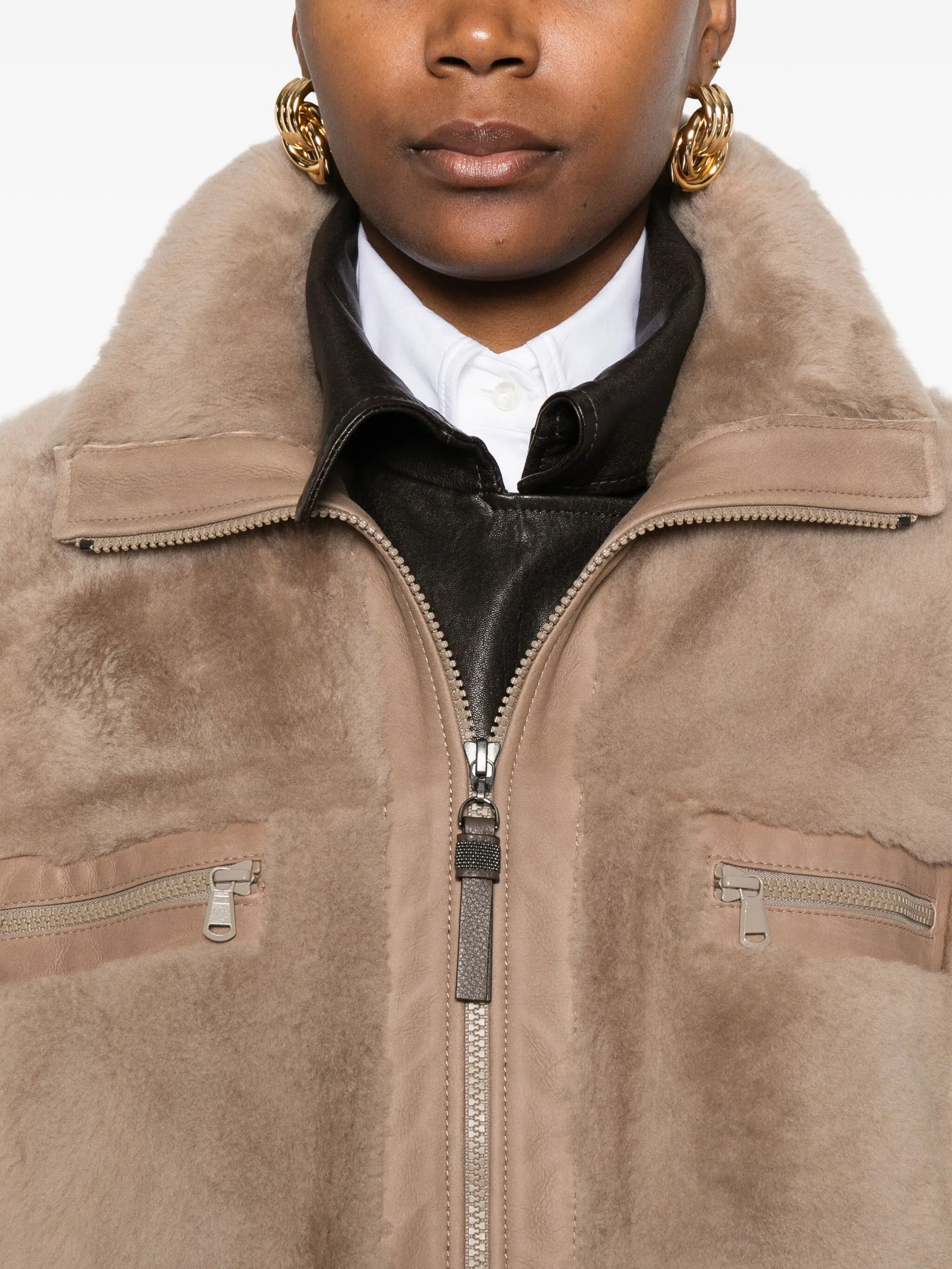 Brunello Cucinelli Full-zip Fur Coat - 2