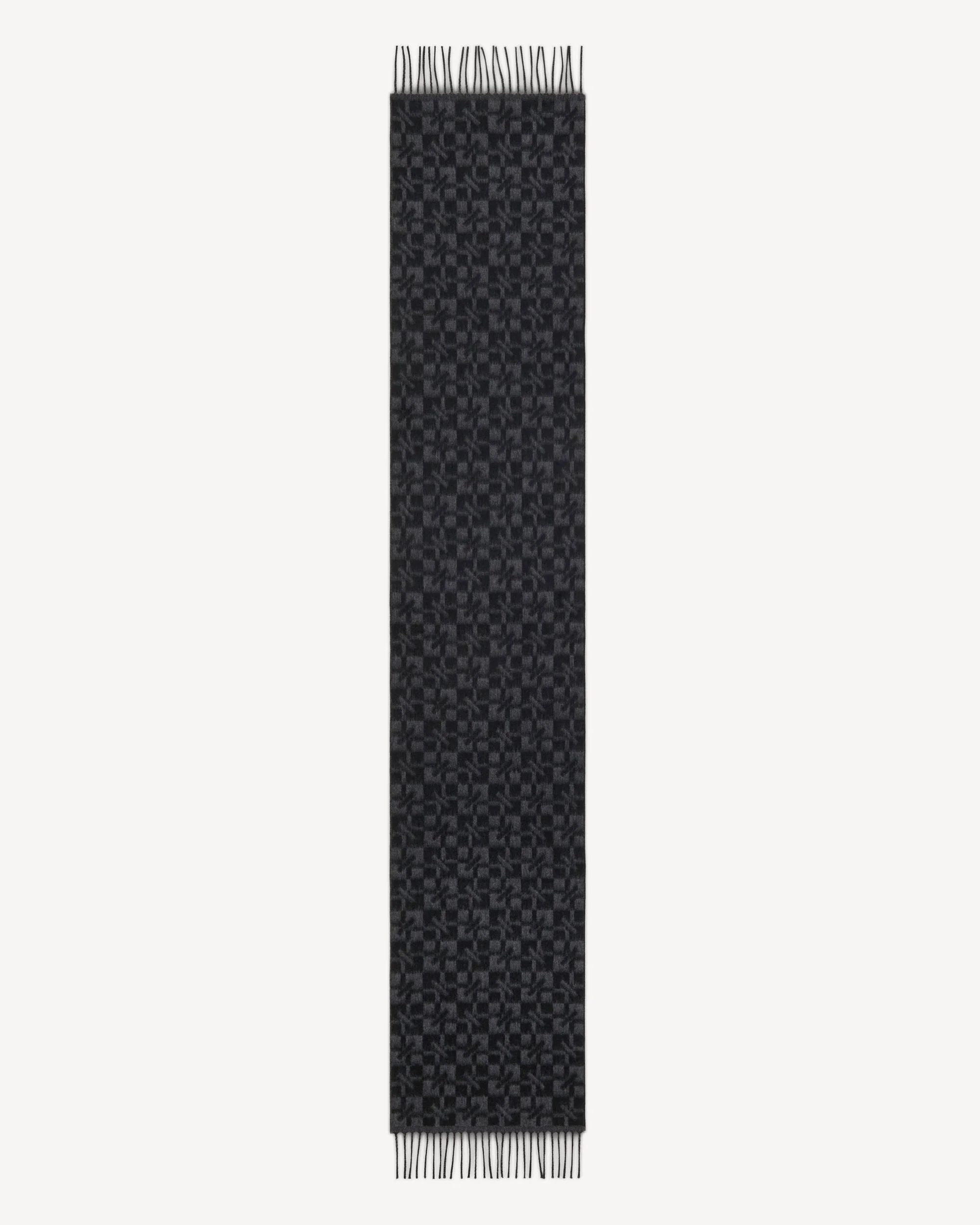 'Kenzogram' scarf in virgin wool - 1