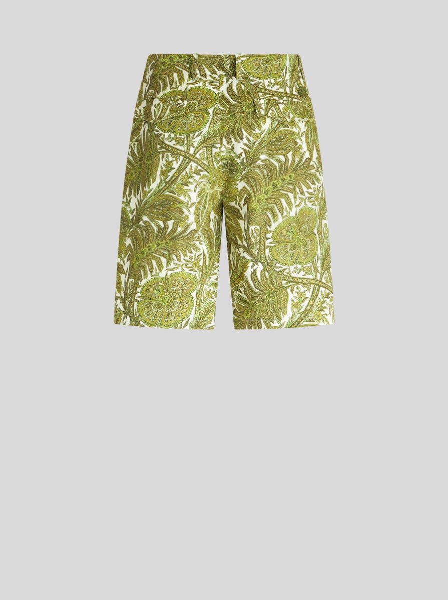 FOLIAGE PATTERN BERMUDAS - 5