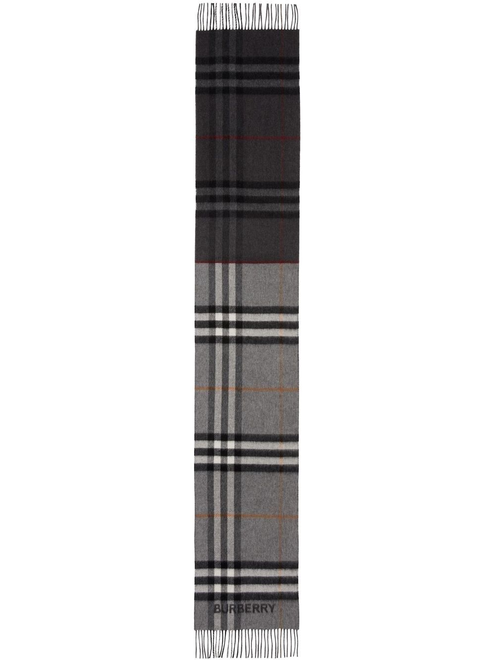 checked pattern scarf - 1