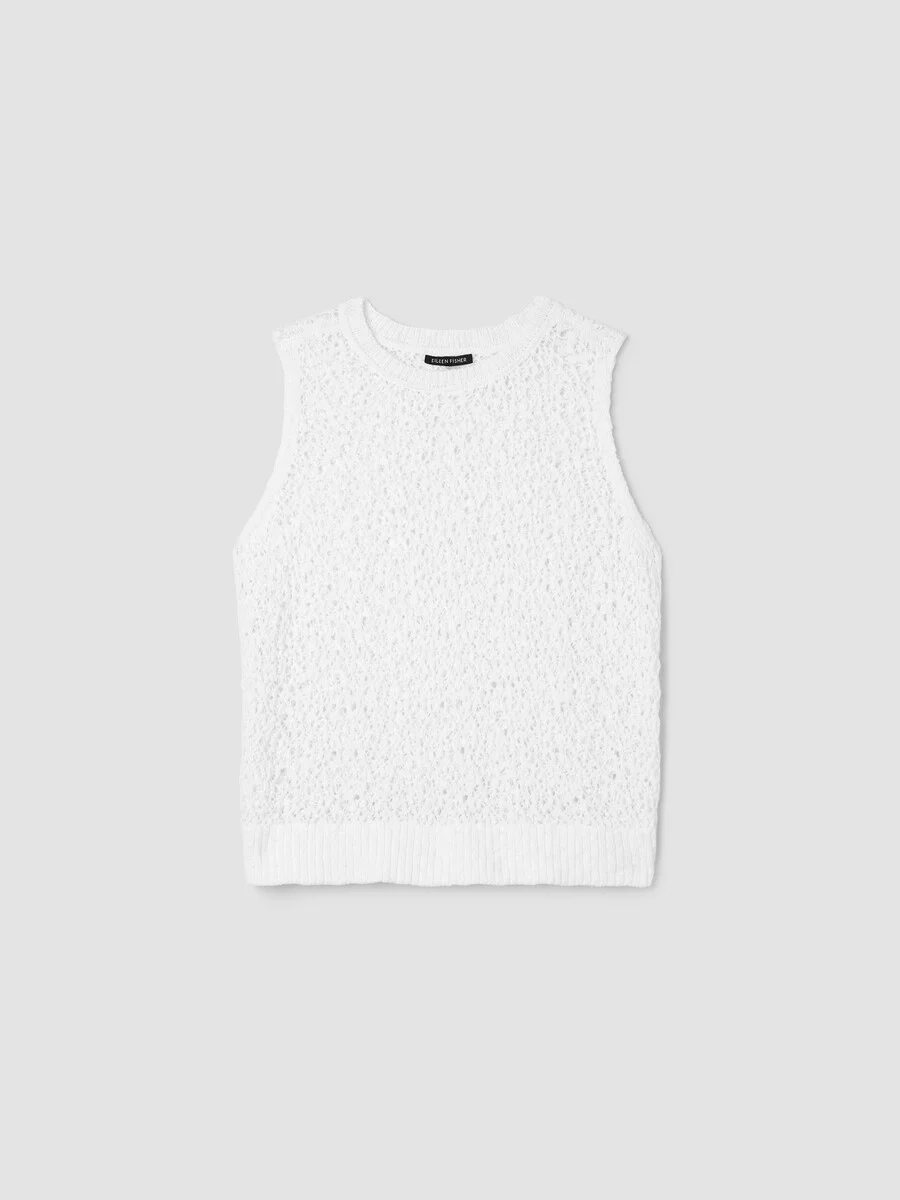 Peruvian Organic Cotton Slub Jewel Neck Tank - 1