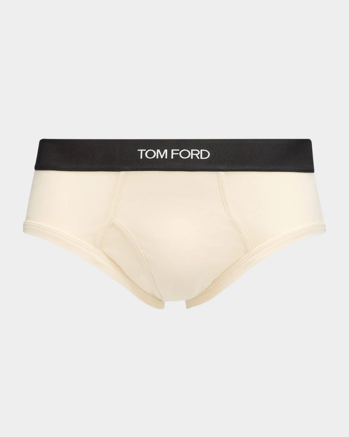 Men's Jacquard Logo Cotton Briefs - 1